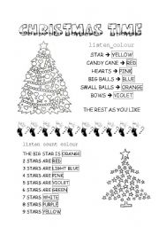 English Worksheet: christmas time 1