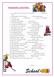 English Worksheet: POSSESSIVES