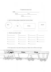 English Worksheet: people ,places and things