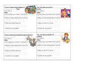 English Worksheet: Mingle activity 