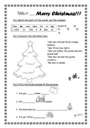 English Worksheet: Merry Christmas