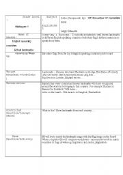 English worksheet: English speaking countries & landmarks