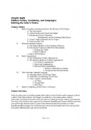 English Worksheet: political science study guide