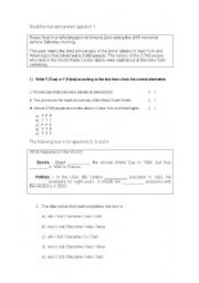 English worksheet: Test - simple past