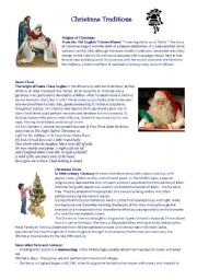 Christmas Traditions Quiz - intermediate/upper-intermediate