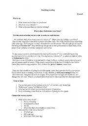 English worksheet: halloween