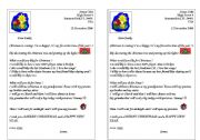 English Worksheet: Reading - christmas cards