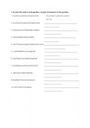 English Worksheet: evaluation of present simple 3