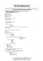 English worksheet: Singing in the rain