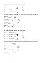 English Worksheet: Demonstrative pronouns