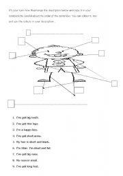 English worksheet: DESCRIBE ME.