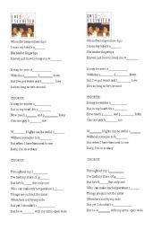 English Worksheet: Love Unlimited - It May Be Winter Outside - lyrics gaps filling - excercise - key