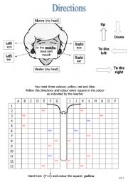 English Worksheet: Human body 2 with directions