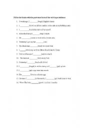 English worksheet: Using irregular verbs in sentences-page 1
