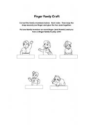English Worksheet: family 