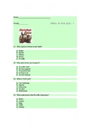 school of rock movie quiz