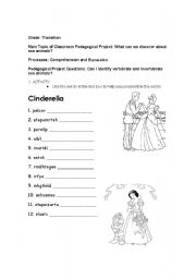 English worksheet: WORKING WITH CHARACTERS AND MOVIES  VOCABULARY