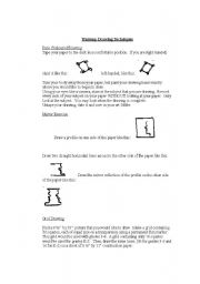 English Worksheet: Warm-up Drawing Exercise