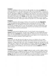 English Worksheet: night life