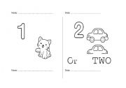 English worksheet: numbers (1-10)