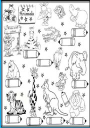 English Worksheet: animals