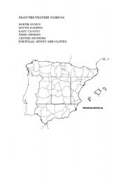 English Worksheet: WEATHER IN SPAIN