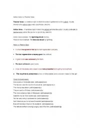 English worksheet: Active Voice/Passive Voice