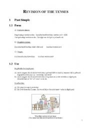 English worksheet: Revision of the tenses: past simple vs. past continuous