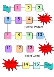 English Worksheet: Present Perfect Game