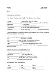 English Worksheet: Grammar and Vocabulary review test