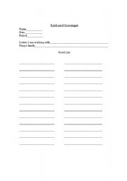 English Worksheet: Keyboard Words