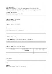 English Worksheet: Analysis of the trailer of 