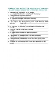English worksheet: Modals and Present Perfect