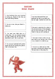 English Worksheet: Dating role-plays