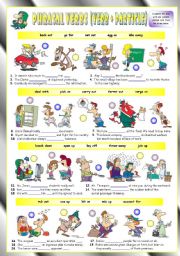 English Worksheet: Phrasal Verbs (Eighth series). Exercises (Part 2/3). Key included!!! 