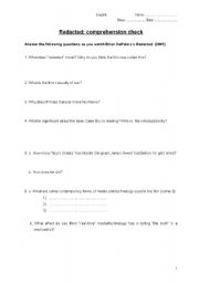 English worksheet: Movie: 