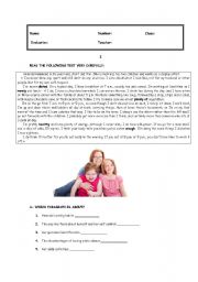 English Worksheet: Healthy lifestyles Part one