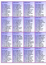 English Worksheet: OPERATIONS: SUMS!!! LESSON PLAN - PLAY IN PAIRS