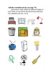 English worksheet: vocabulary