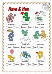 English Worksheet: English for Kids part 2