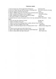 English Worksheet: Christmas contest