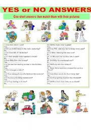 English Worksheet: Short Answers