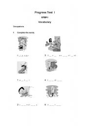 English worksheet: Progress Test