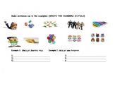 English worksheet: HAVE&HAS GOT&NUMBERS