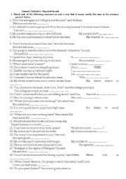 English Worksheet: transformations