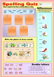 English Worksheet: spelling