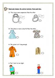 English Worksheet: Too, enough and more (adjective)