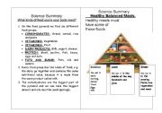 English Worksheet: Keeping fit & Healthy