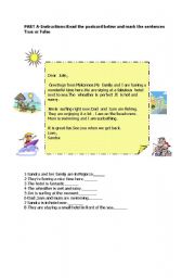 English Worksheet: holiday