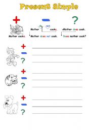 English Worksheet: Present Simple 3rd person singular